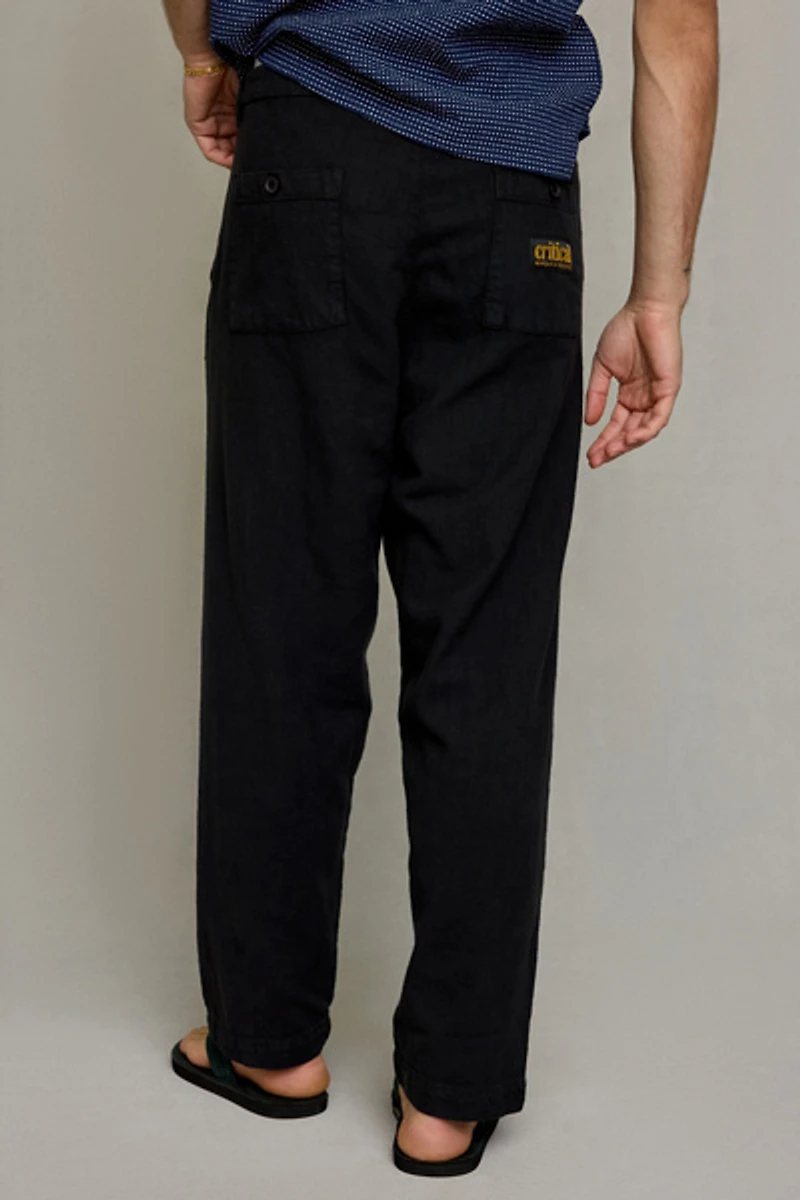 The Critical Slide Society Harrow Linen Pleated Trouser Pants