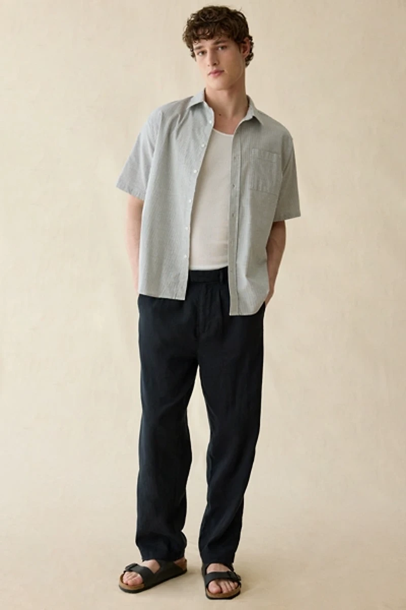 The Critical Slide Society Harrow Linen Pleated Trouser Pants