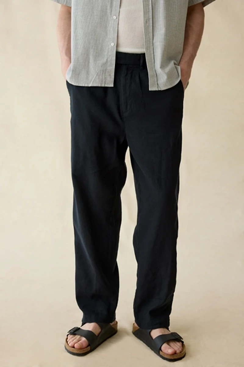 The Critical Slide Society Harrow Linen Pleated Trouser Pants