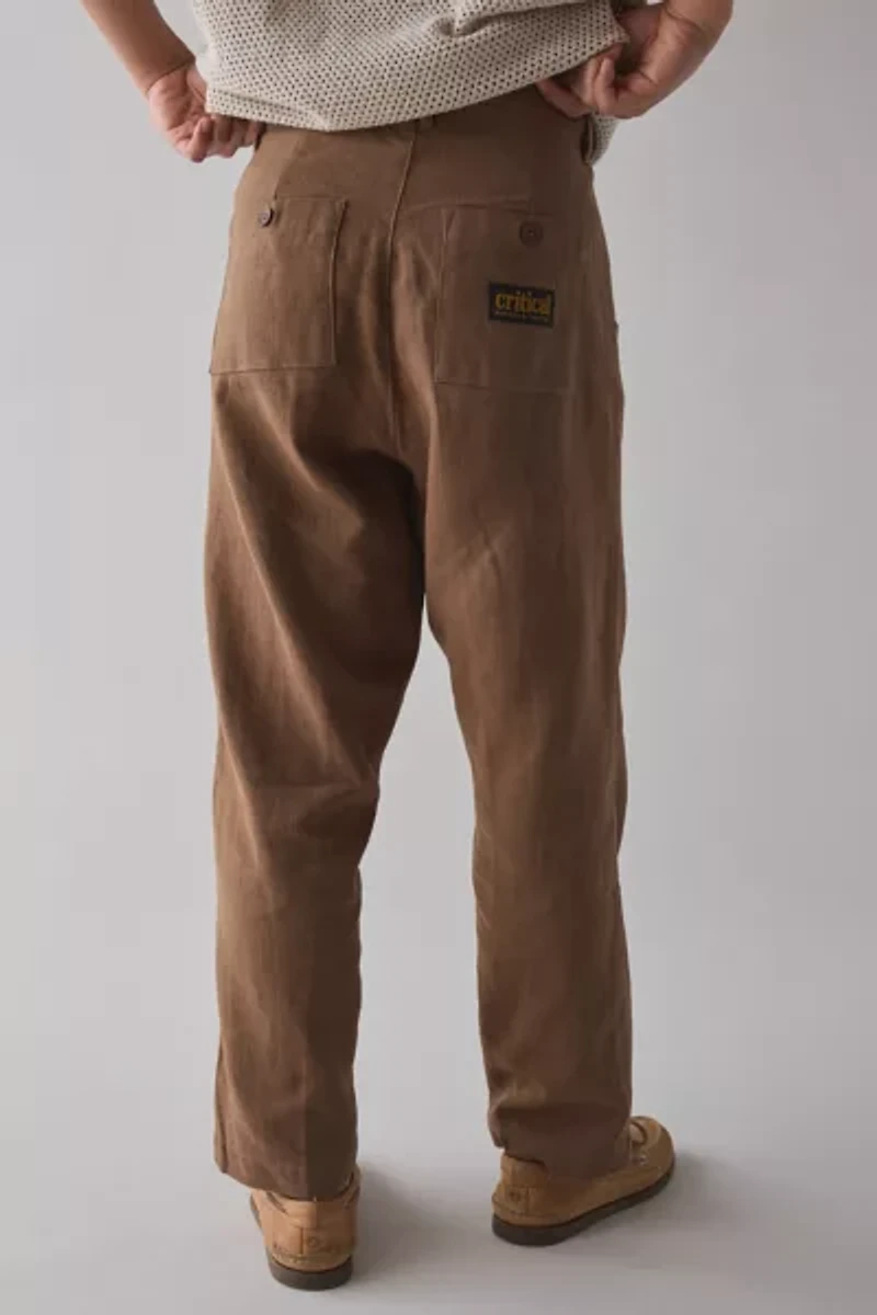 The Critical Slide Society Harrow Linen Pleated Trouser Pant