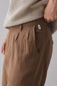 The Critical Slide Society Harrow Linen Pleated Trouser Pant