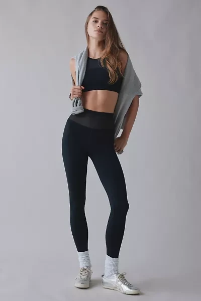 Strut This Charlotte High-Rise Mesh Panel Ankle Legging