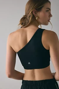 Strut This Ruby One-Shoulder Sports Bra
