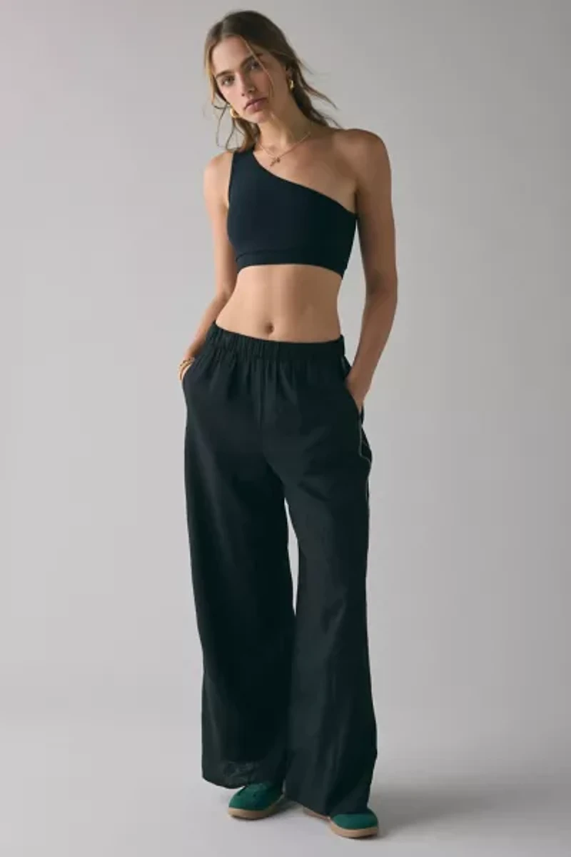 Strut This Ruby One-Shoulder Sports Bra