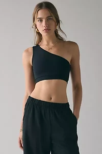 Strut This Ruby One-Shoulder Sports Bra