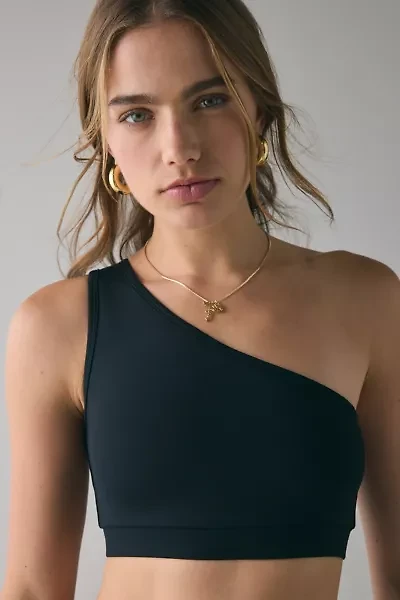 Strut This Ruby One-Shoulder Sports Bra