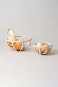 SIN Ceramic Prong Fruit Bowl