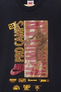 Vintage 1990s Nike Nate McMillan Signed Sonics Player Graphic T-Shirt