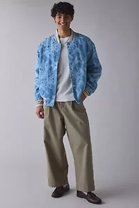 Mouty Floral Denim Bomber Jacket