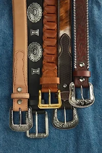 Woven Leather Belt
