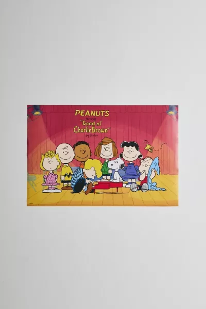 Peanuts Piano Poster