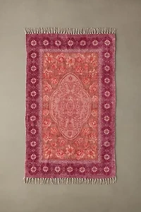 Minerva Floral Digital Printed Chenille Rug