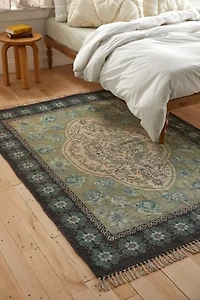 Minerva Floral Digital Printed Chenille Rug