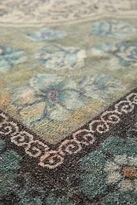 Minerva Floral Digital Printed Chenille Rug