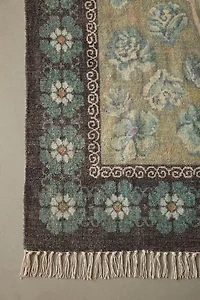 Minerva Floral Digital Printed Chenille Rug