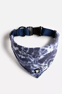 Silver Paw Poplin Bandana Dog Collar