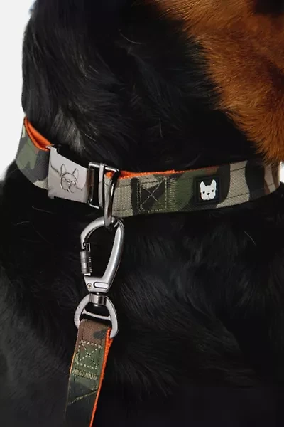 Silver Paw Poplin Camo Dog Collar