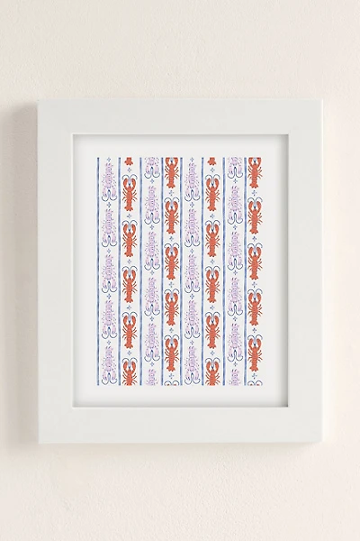 KrissyMast Lobster Stripe Art Print