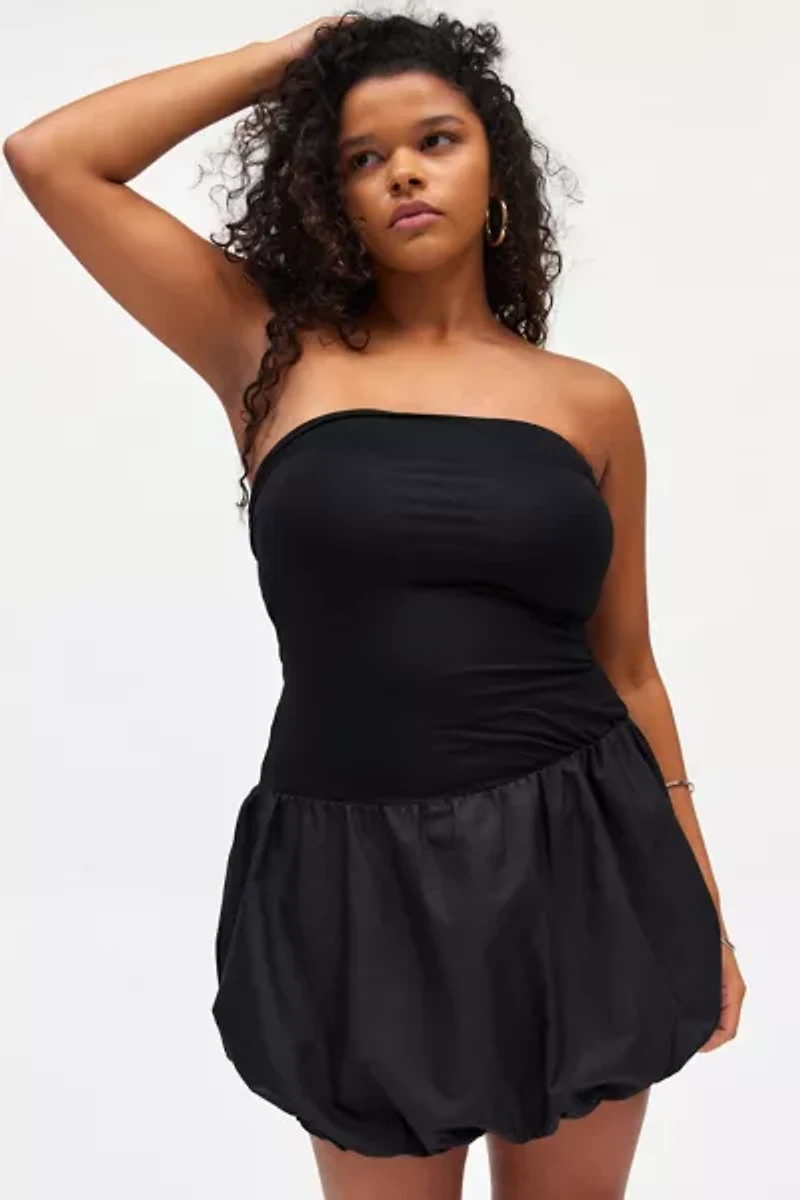 Kimchi Blue Bubble Hem Mini Dress