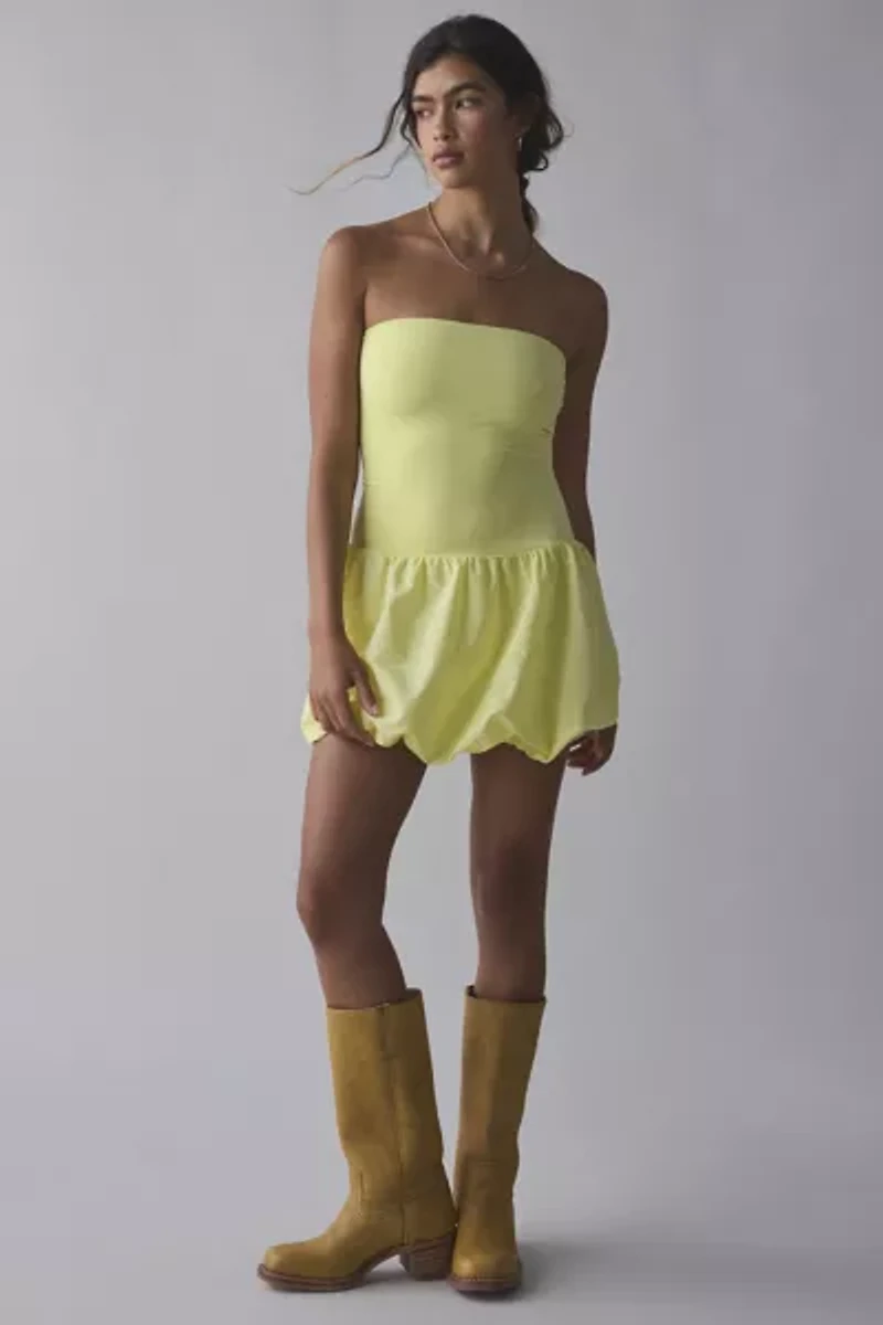 Kimchi Blue Bubble Hem Mini Dress