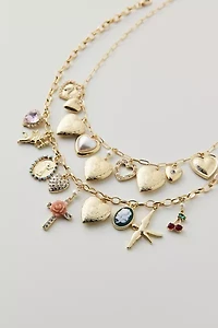 Bianca Layered Charm Necklace Set