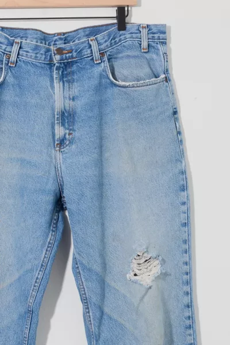 Vintage 1990s Distressed Grunge Denim Faded Blue Jeans