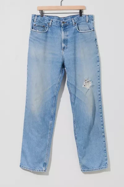 Vintage 1990s Distressed Grunge Denim Faded Blue Jeans