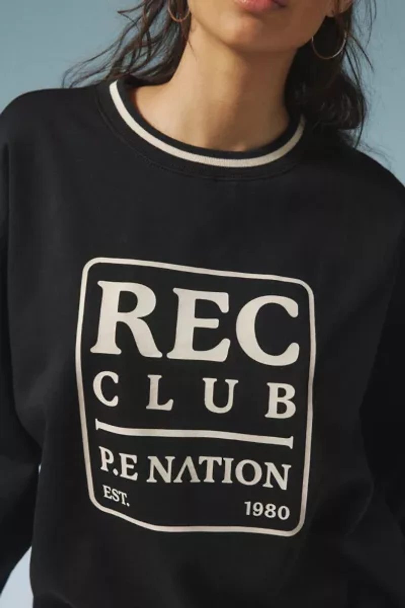 P.E Nation Icon Graphic Crew Neck Sweatshirt