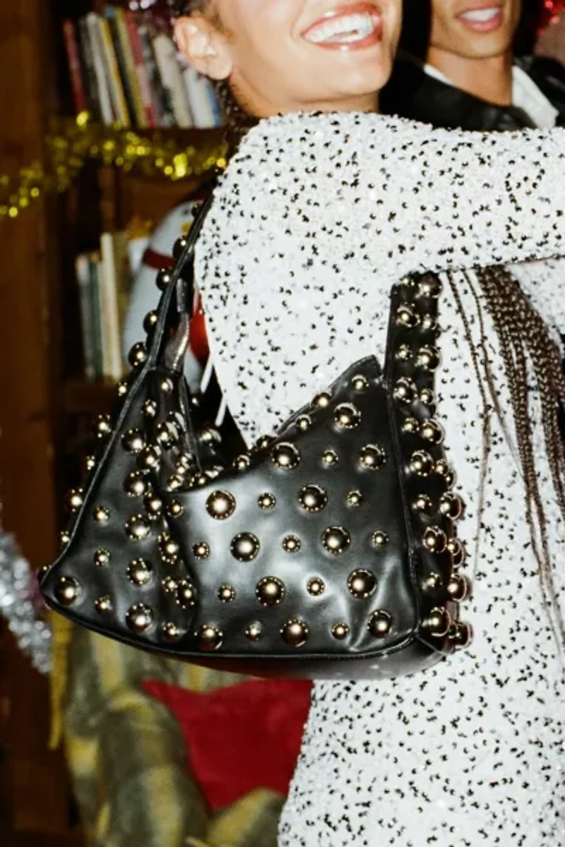 Silence + Noise Mona Studded Shoulder Bag