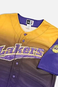 Vintage LA Lakers NBA Baseball Jersey 001