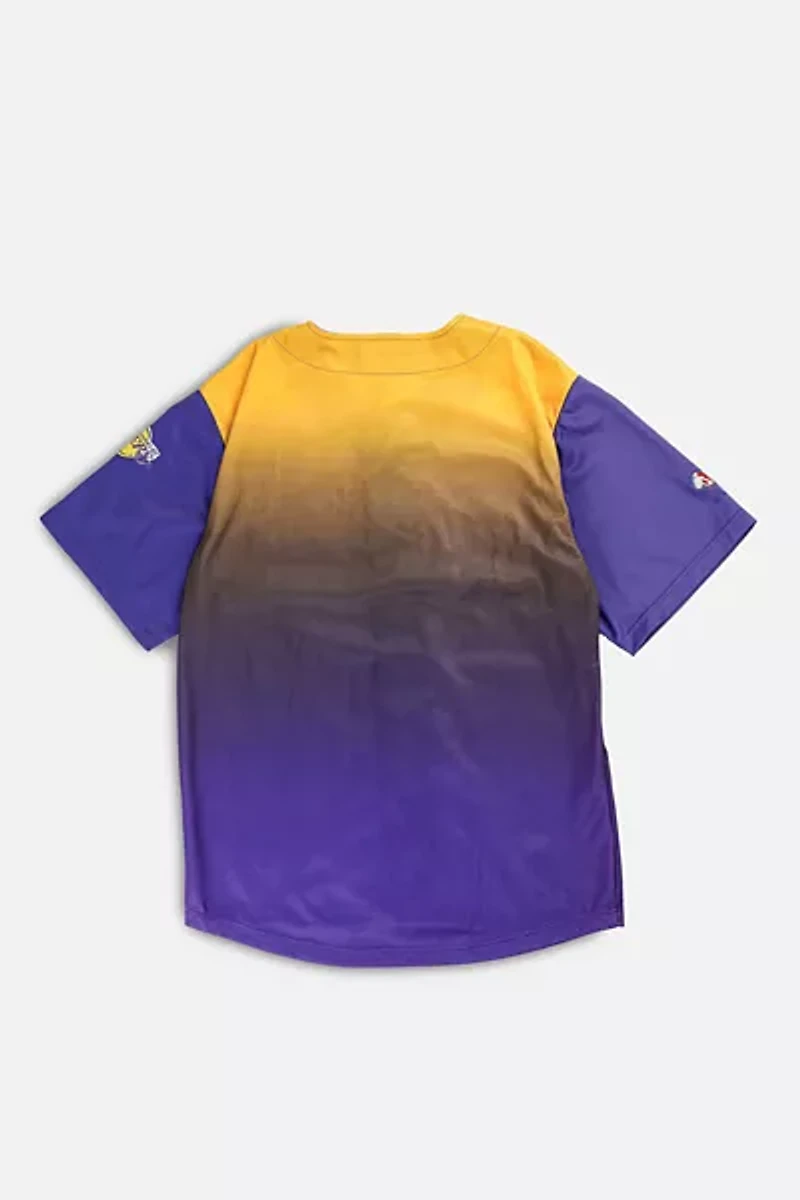 Vintage LA Lakers NBA Baseball Jersey 001
