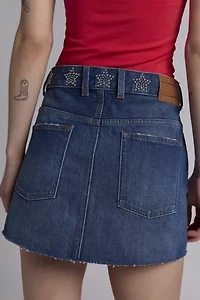 Tommy Jeans Studded Star Denim Mini Skirt