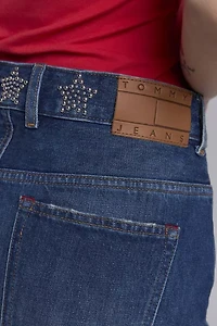 Tommy Jeans Studded Star Denim Mini Skirt