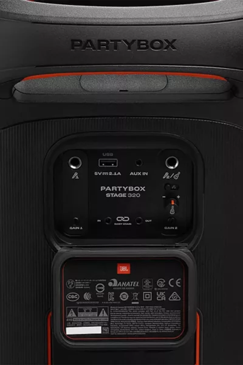 JBL PartyBox Stage 320 Portable Party Speaker with Wheels