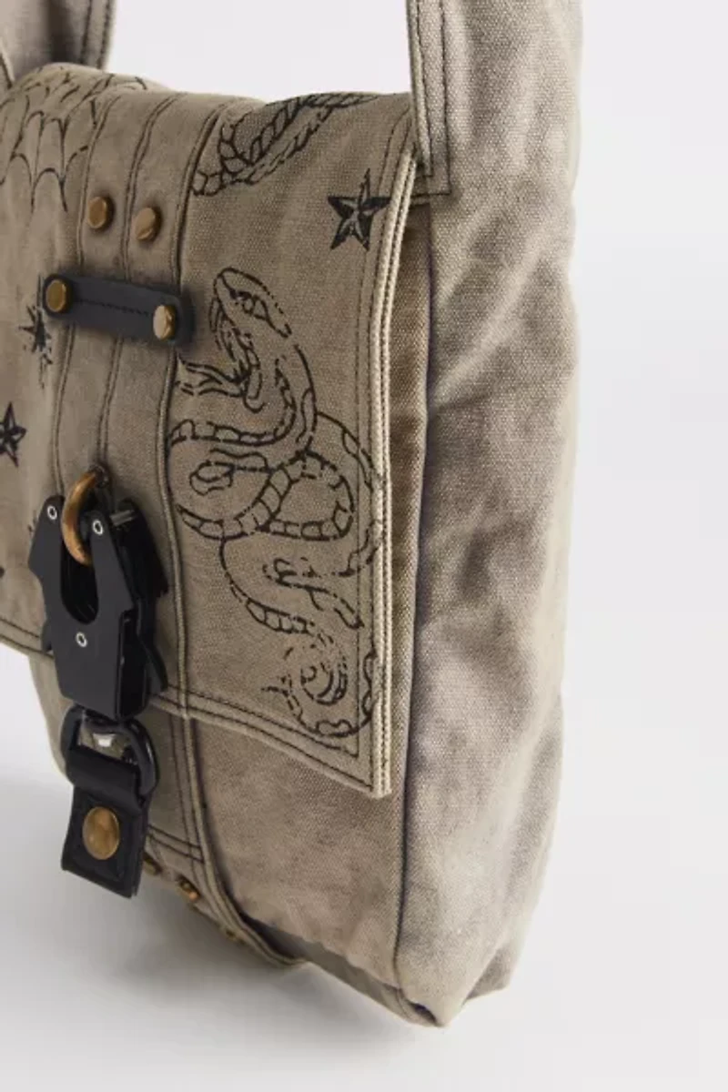 Goth Canvas Sling Bag