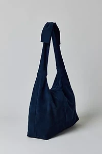 Boston Bow Suede Hobo Bag