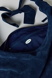 Boston Bow Suede Hobo Bag