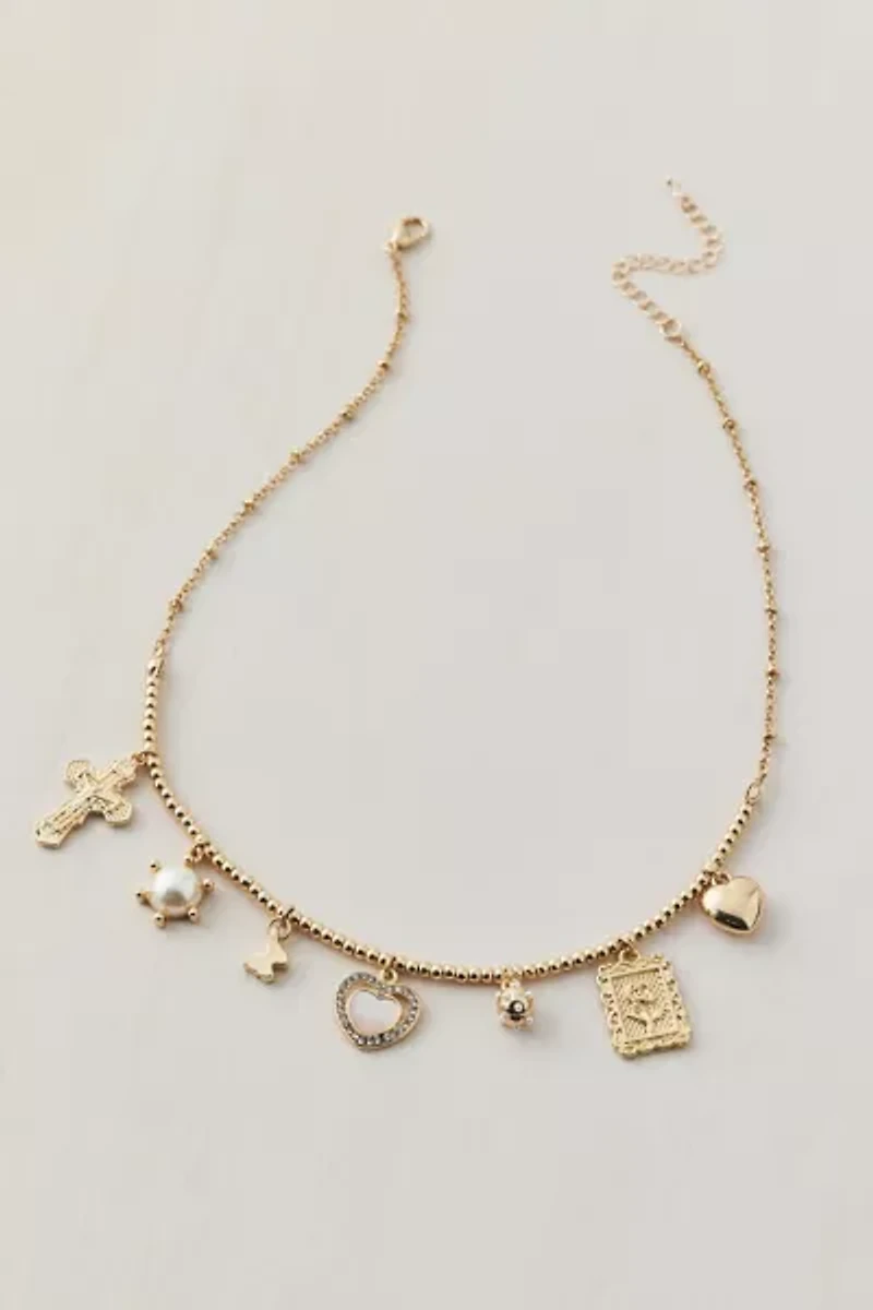 Ball Bead Charm Necklace
