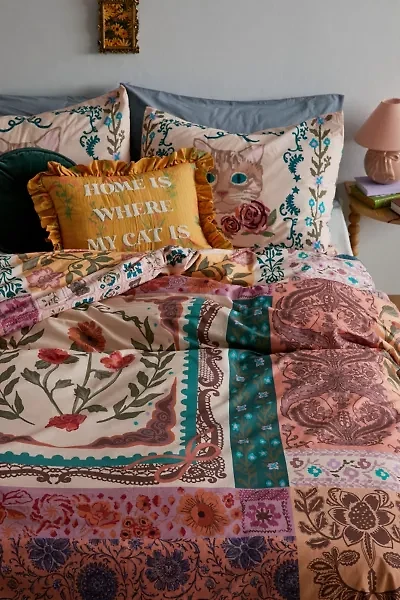 Raya Breezy Cotton Percale Duvet Cover