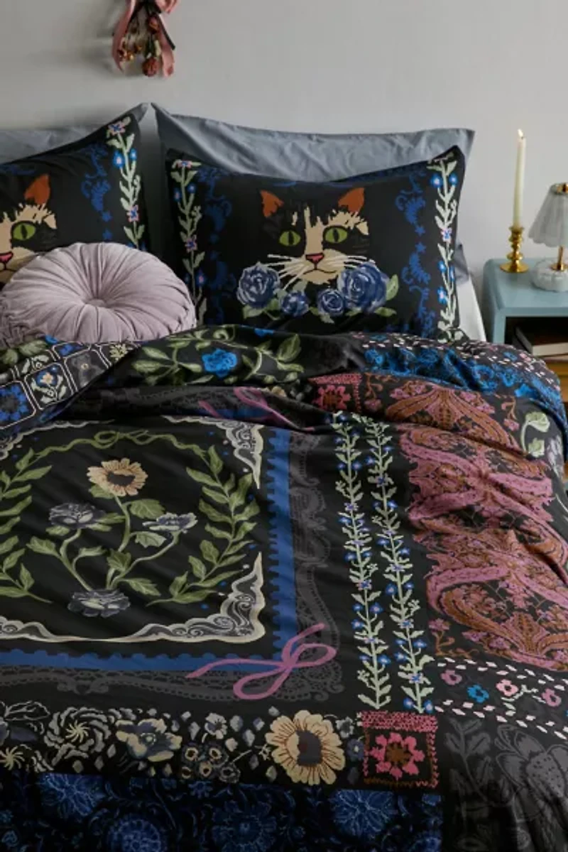 Raya Breezy Cotton Percale Duvet Cover