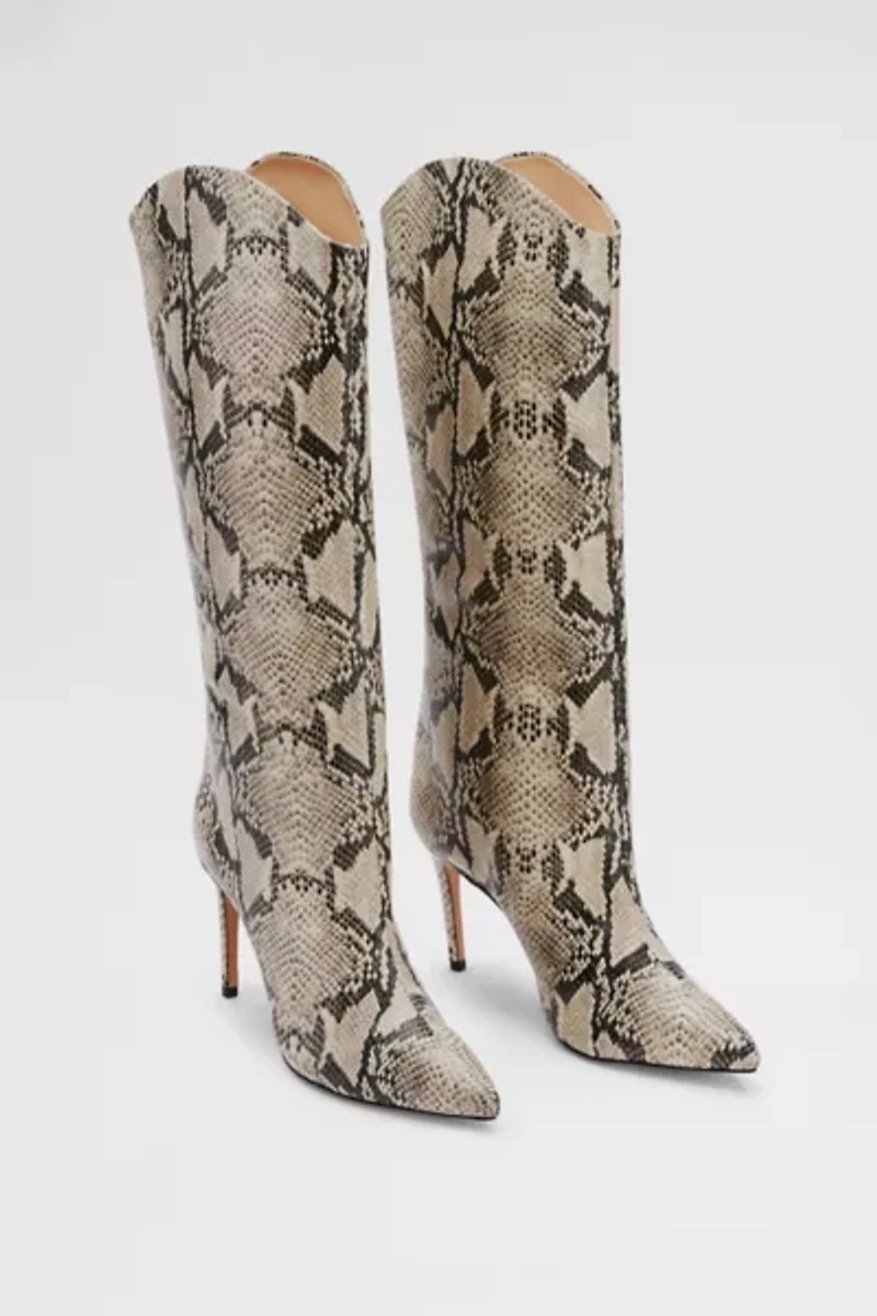 Schutz Maryana Snakeskin Knee-High Boot