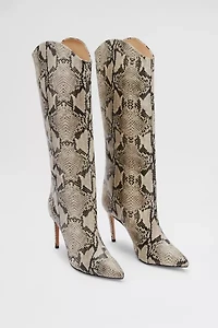 Schutz Maryana Snakeskin Knee-High Boot