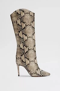 Schutz Maryana Snakeskin Knee-High Boot