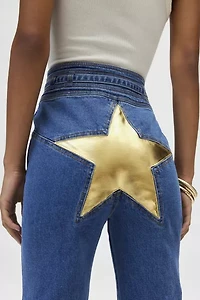 Stoned Immaculate Super Star Vintage Gold Bell Bottom Jean