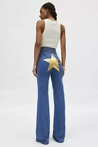 Stoned Immaculate Super Star Vintage Gold Bell Bottom Jean