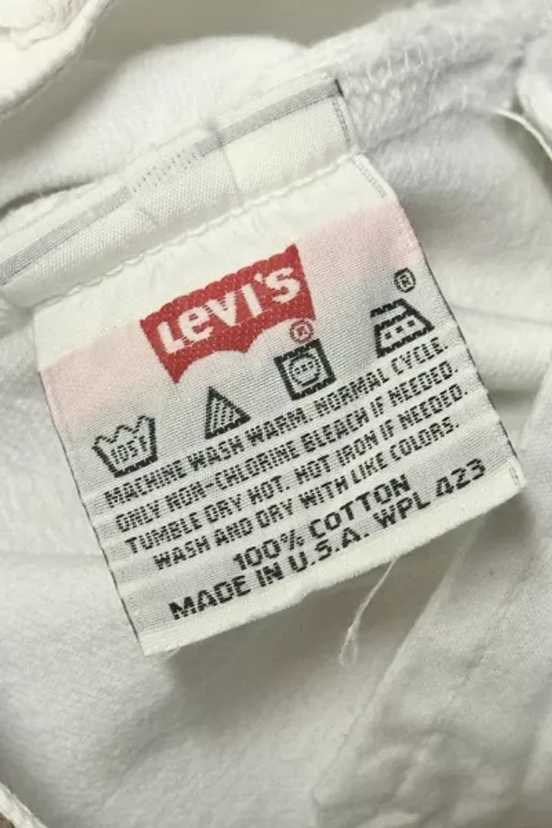 Vintage 1990’s Levi’s 501 White Denim Jeans