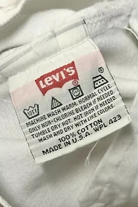Vintage 1990’s Levi’s 501 White Denim Jeans