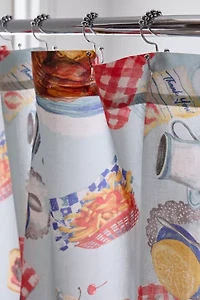Diner Breakfast Shower Curtain