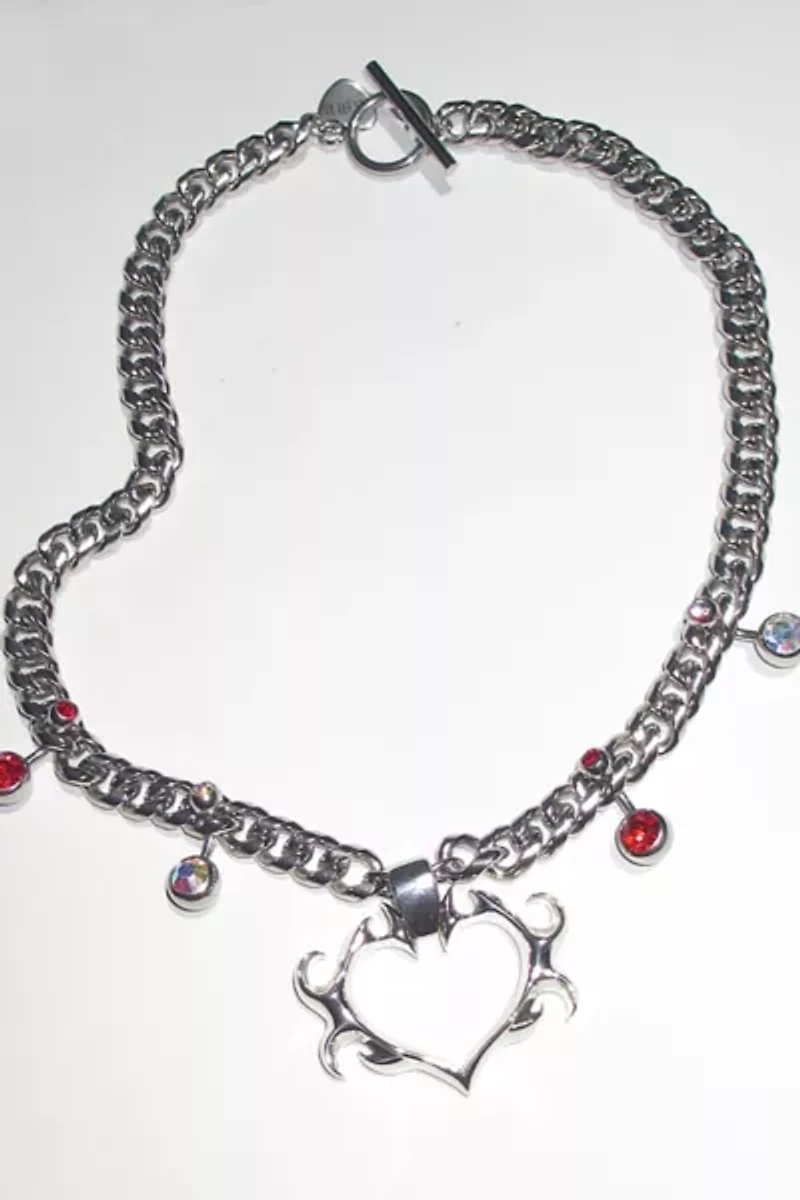 RIMOR The Pierced Selma Heart Chain Necklace