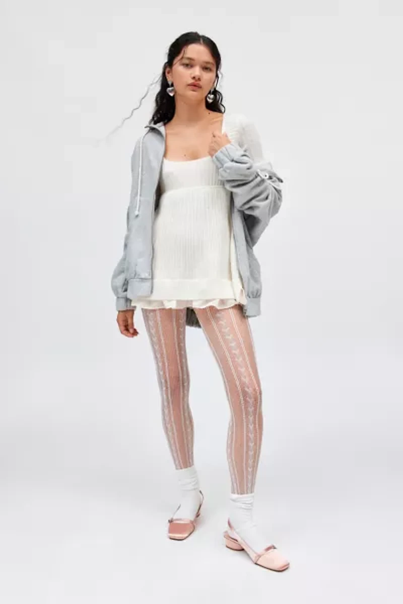 Kimchi Blue Hannah Ruffle Trim Babydoll Sweater